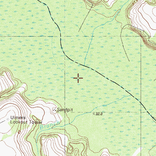 Topographic Map of Kirkland Creek, SC