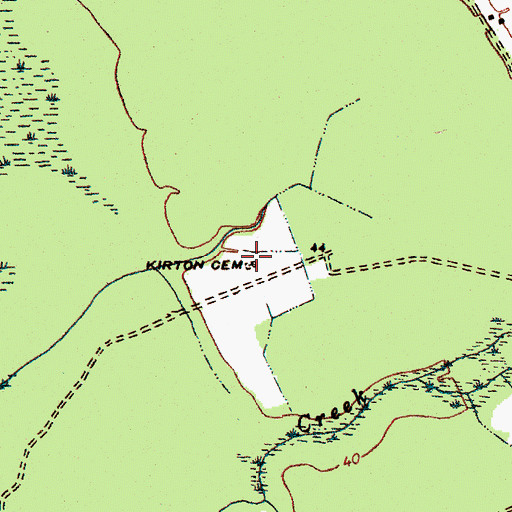 Topographic Map of Kirton Cemetery, SC