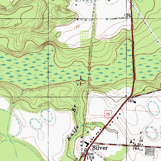 Topographic Map of Knife Branch, SC