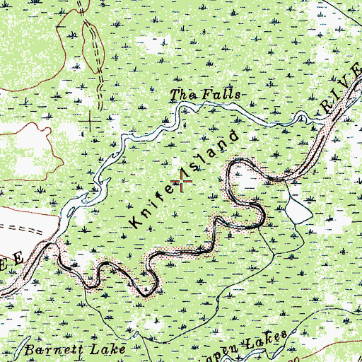 Topographic Map of Knife Island, SC