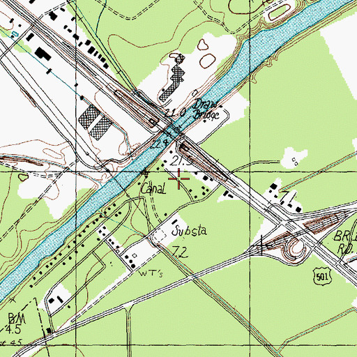 Topographic Map of Konig, SC