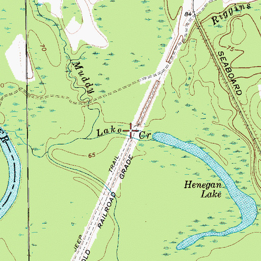 Topographic Map of Lake Creek, SC