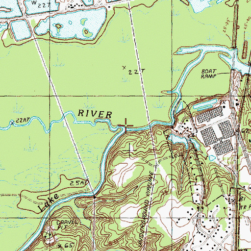 Topographic Map of Lake Swamp, SC