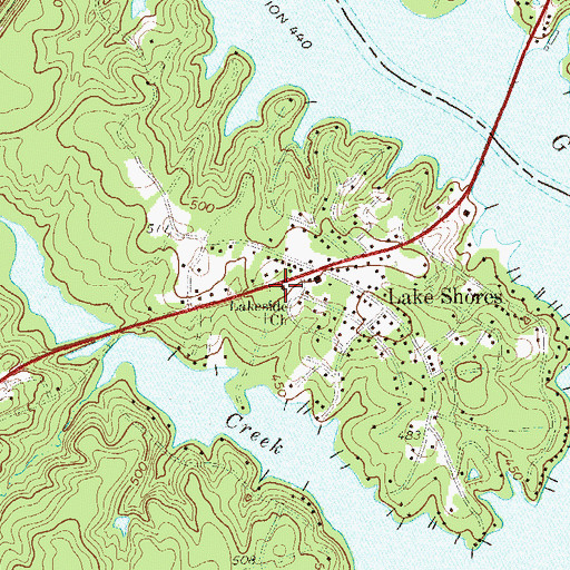 Topographic Map of Lakeside Church, SC