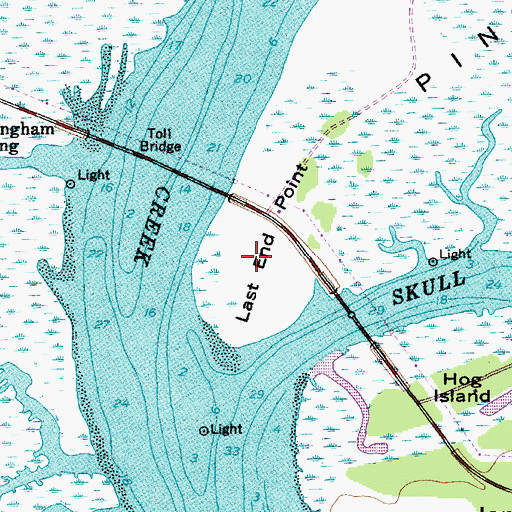 Topographic Map of Last End Point, SC