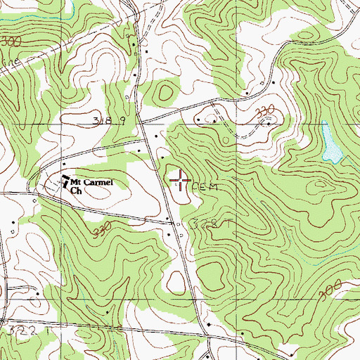 Topographic Map of Lathem Cemetery, SC