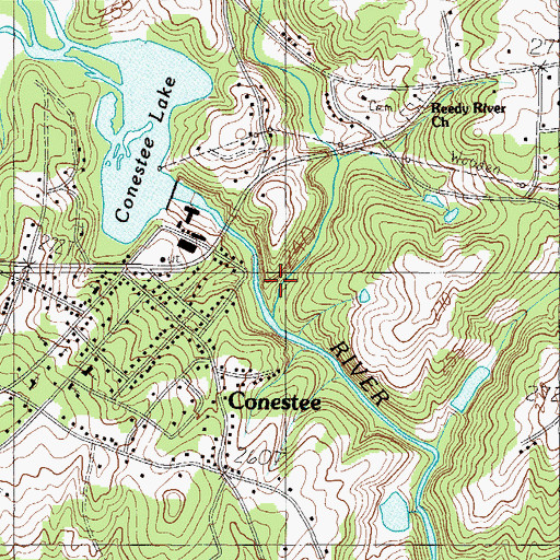 Topographic Map of Laurel Creek, SC