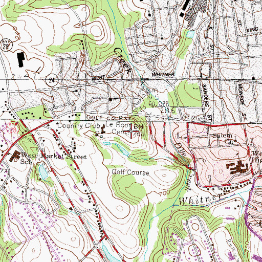 Topographic Map of Le Boon Cemetery, SC