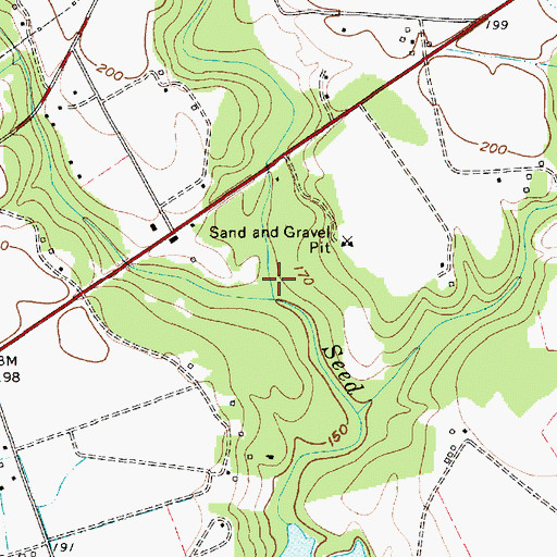 Topographic Map of Leavenworth Branch, SC
