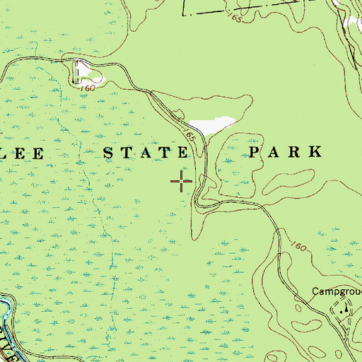 Topographic Map of Lee State Park, SC