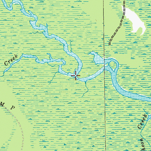 Topographic Map of Lester Creek, SC