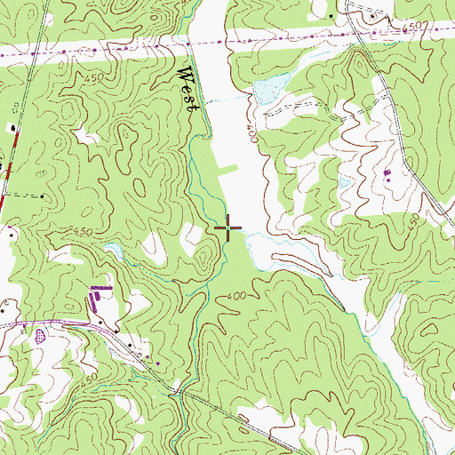 Topographic Map of Lick Creek, SC