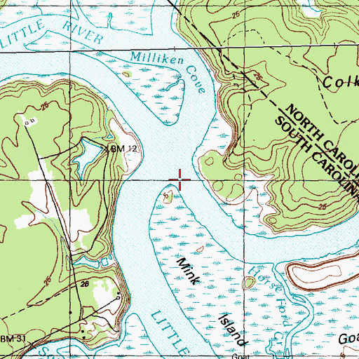 Topographic Map of Lighthouse One Hundred Nineteen, SC