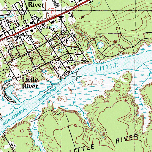 Topographic Map of Lighthouse Twenty-three, SC