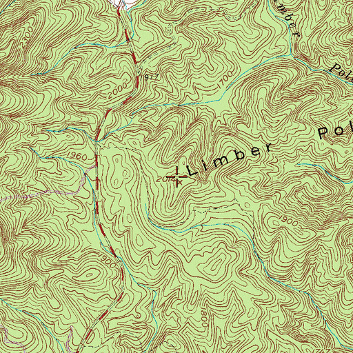 Topographic Map of Limber Pole Mountain, SC