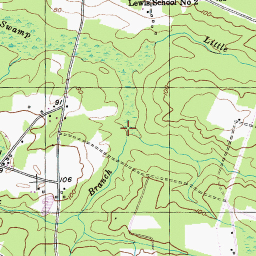 Topographic Map of Limbrick Branch, SC