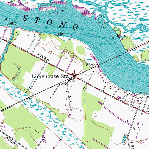 Topographic Map of Limehouse Station, SC