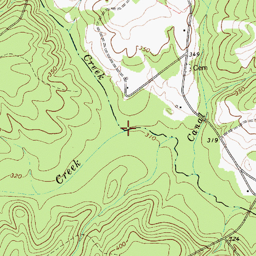 Topographic Map of Little Black Creek, SC