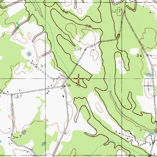 Topographic Map of Little Branch School, SC