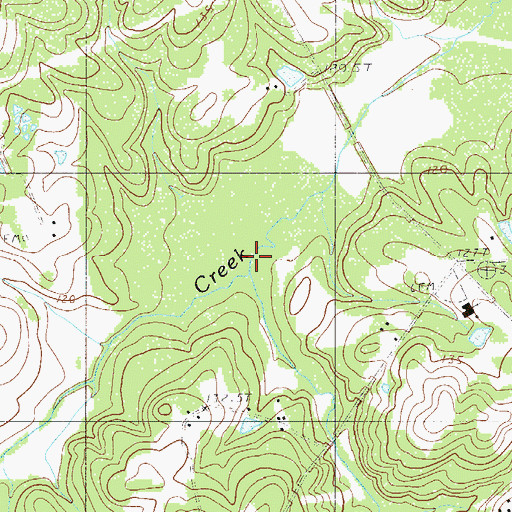 Topographic Map of Little Creek, SC