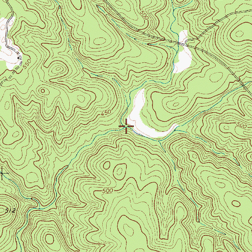 Topographic Map of Little Creek, SC