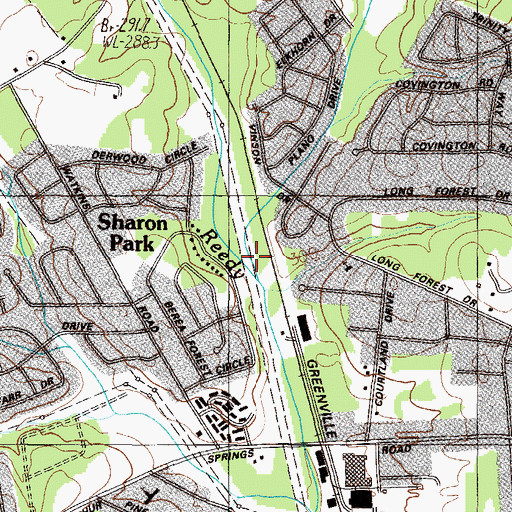 Topographic Map of Little Creek, SC