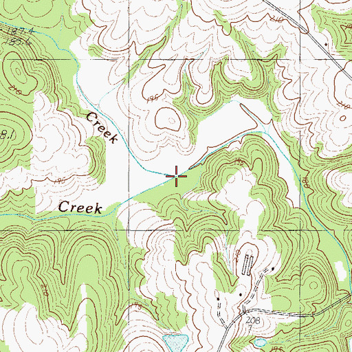 Topographic Map of Little Durbin Creek, SC