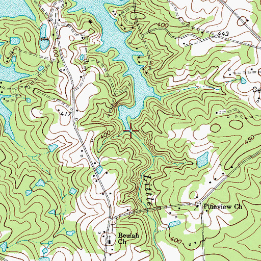 Topographic Map of Little Hollow Creek, SC