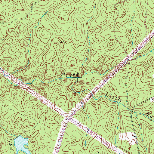 Topographic Map of Little Horse Branch, SC