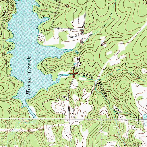 Topographic Map of Little Horse Creek, SC