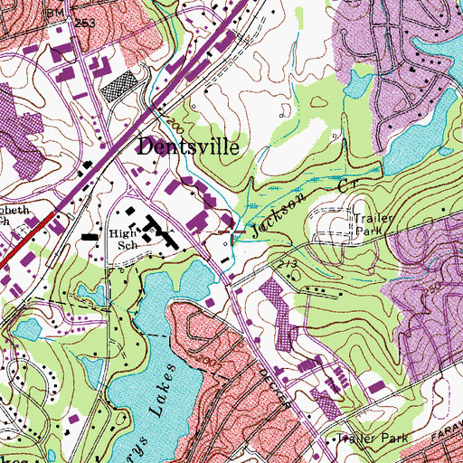 Topographic Map of Little Jackson Creek, SC
