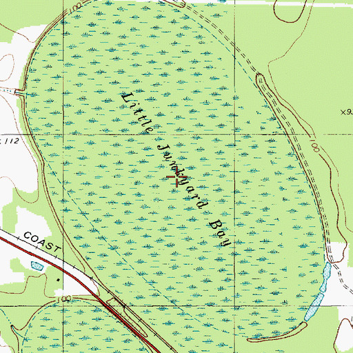 Topographic Map of Little Junkyard Bay, SC