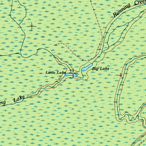 Topographic Map of Little Lake, SC