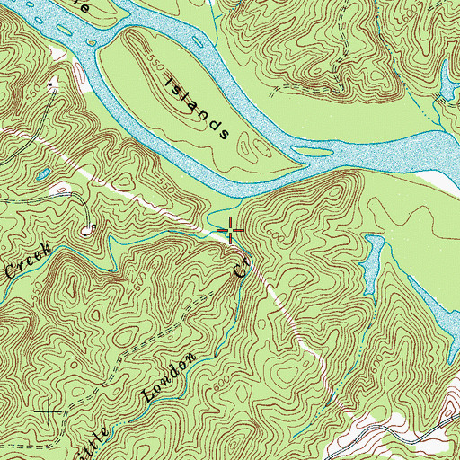 Topographic Map of Little London Creek, SC