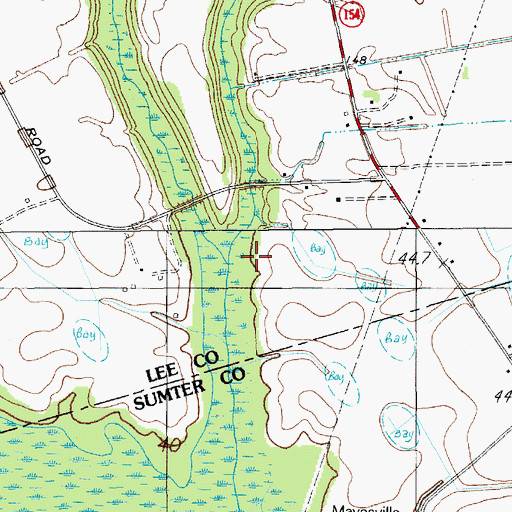 Topographic Map of Little Long Branch, SC