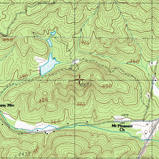 Topographic Map of Little Mountain, SC