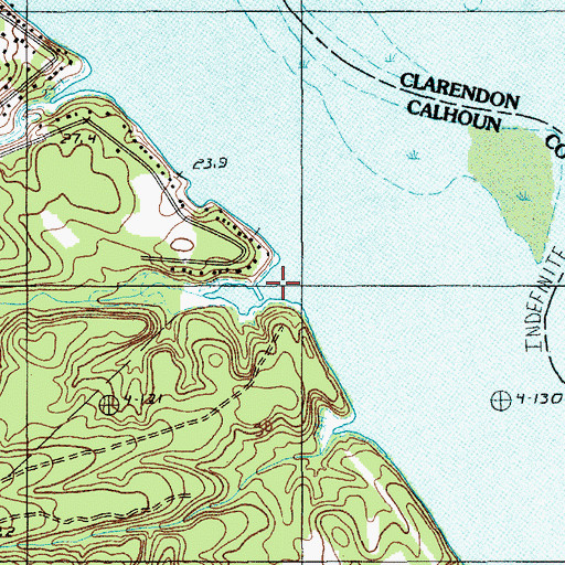 Topographic Map of Little Poplar Creek, SC