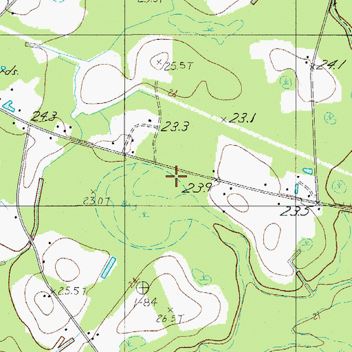 Topographic Map of Little Rock School, SC