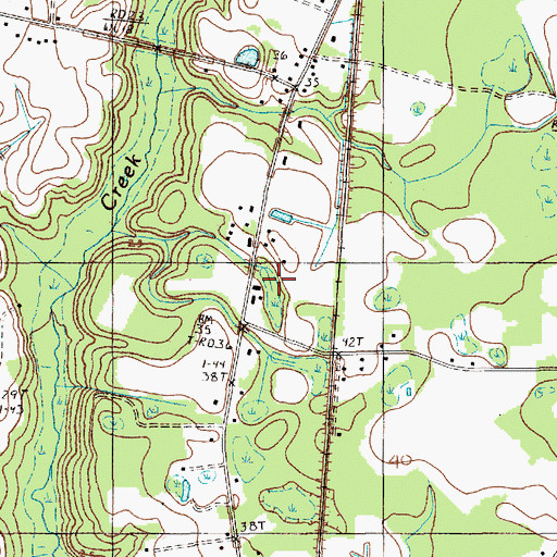 Topographic Map of Little Star Church, SC