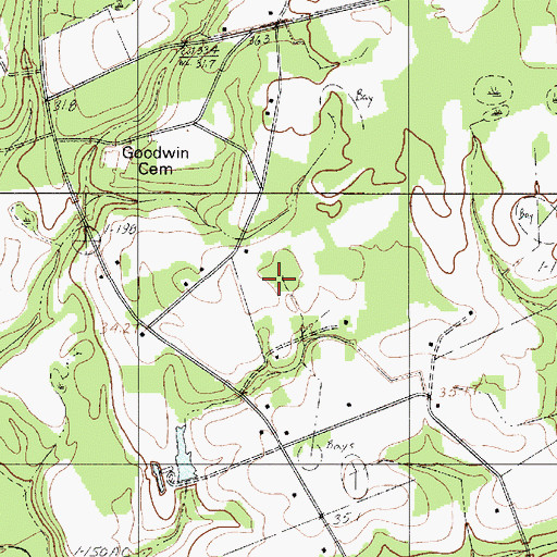 Topographic Map of Little Swamp School, SC