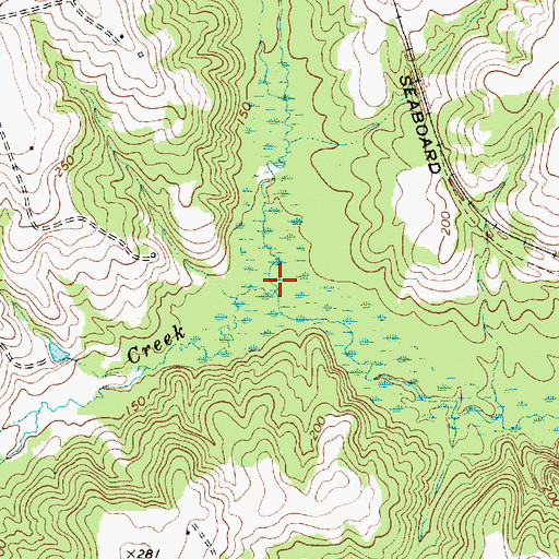 Topographic Map of Little Westfield Creek, SC