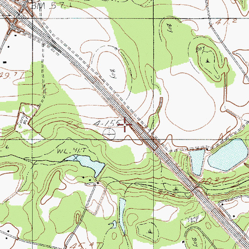 Topographic Map of Livingston Mill School, SC