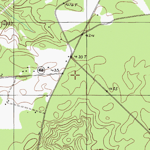 Topographic Map of Lockhart School, SC