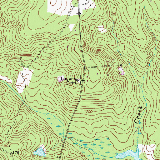 Topographic Map of Logues Cemetery, SC