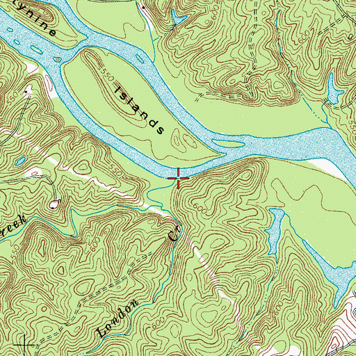 Topographic Map of London Creek, SC