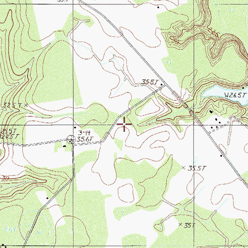 Topographic Map of Lone Star School, SC