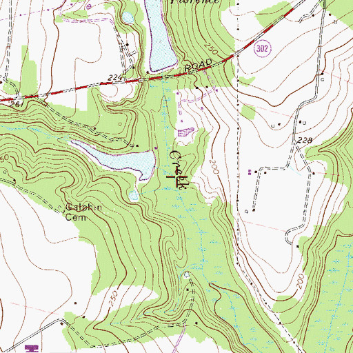 Topographic Map of Long Branch, SC