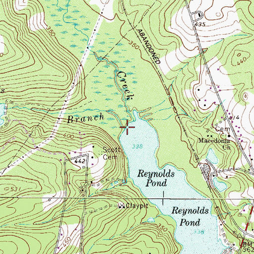 Topographic Map of Long Branch, SC