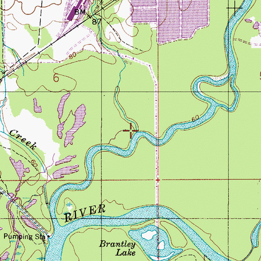 Topographic Map of May Branch, AL