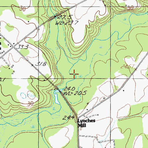 Topographic Map of Long Branch, SC